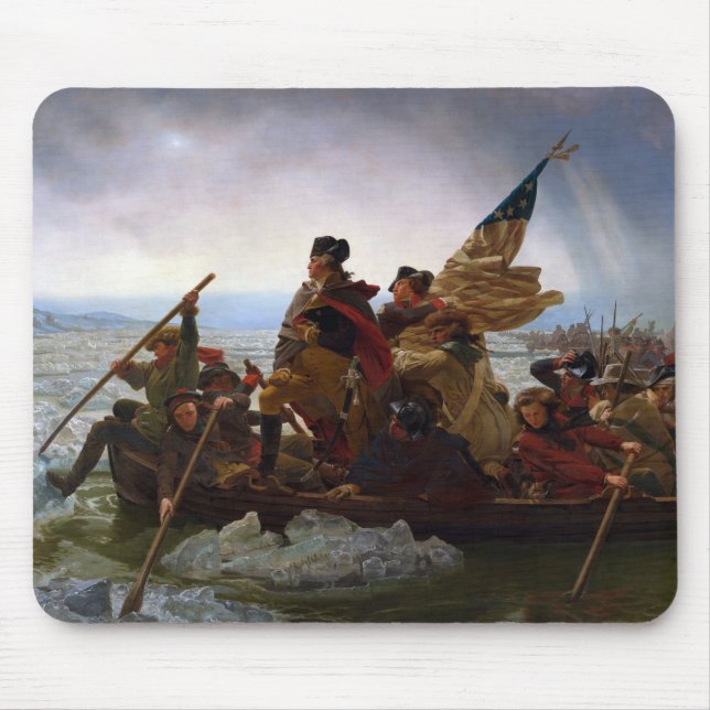 Mousepad Cruzando o rio Delaware, George Washington (Frente)
