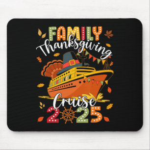 Mousepad Cruzeiro de Ação de Graças em Família 2025 Viagem