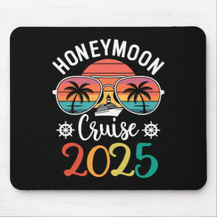 Mousepad Cruzeiro de Lua de Mel 2025 Casal Recém-Casado Com