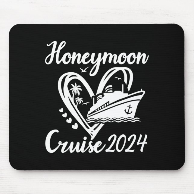Mousepad Cruzeiro de Lua de Mel Masculino para Casais 2024  (Frente)