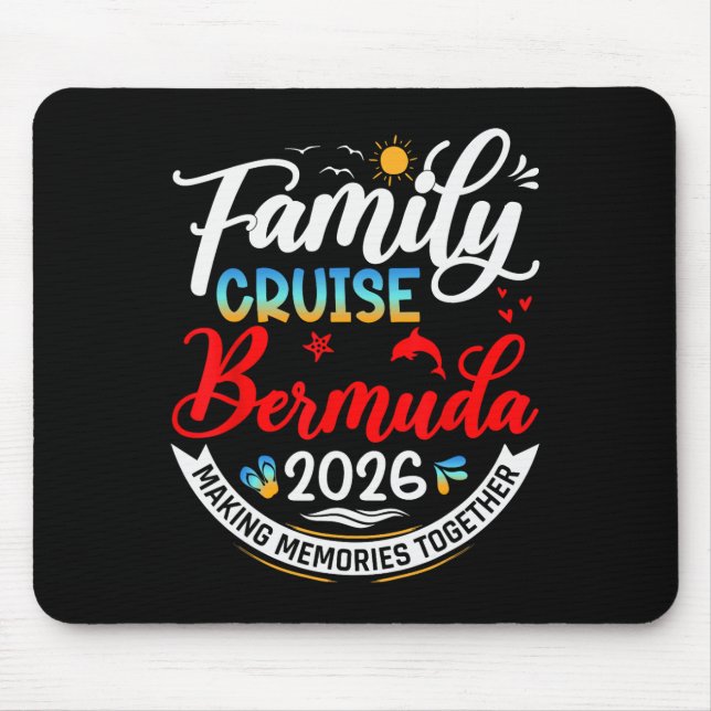 Mousepad Cruzeiro Familiar Bermudas 2026 Verão Férias Combi (Frente)