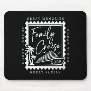Mousepad Cruzeiro Familiar Viagem 2025 Selo Retro Família