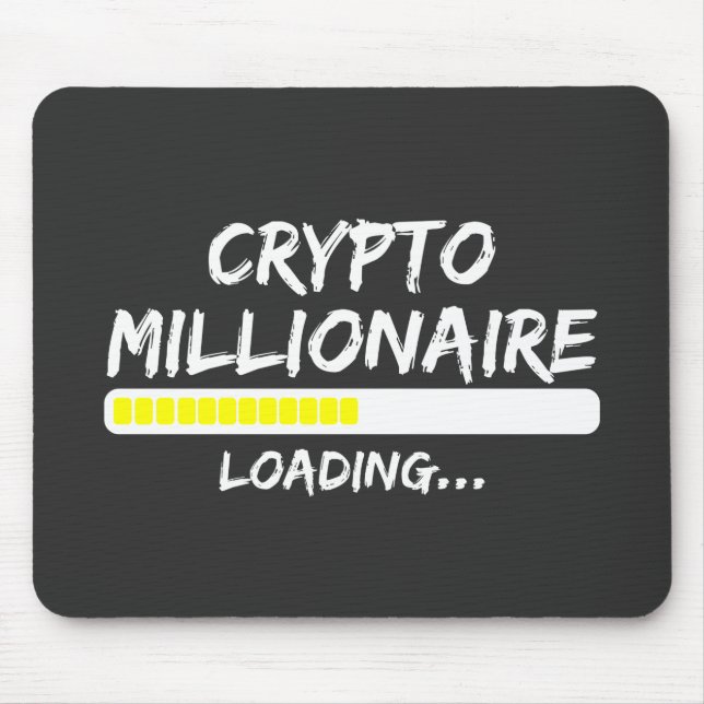 Mousepad Crypto Millionaire Loading Bitmoney (Frente)