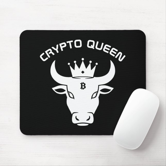 Mousepad Crypto Queen Personalizado (Com mouse)