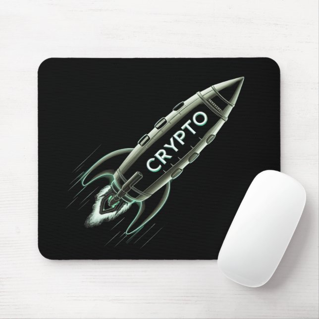 Mousepad Crypto Rocket (Com mouse)