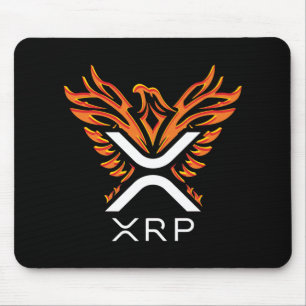 Mousepad Cryptocurrency XRP Crypto Orange Ascensão Phoenix