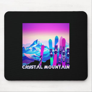 Mousepad Crystal Mountain Ski Esqui Retro Estilo Anos 80