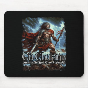 Mousepad Cu Chulainn Celtic Irish Mythology War Deus