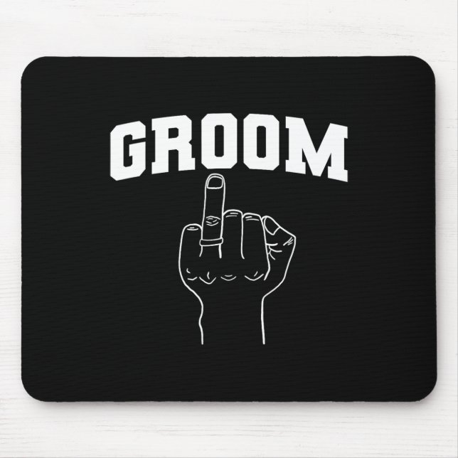 Mousepad Cubo de Anel de Noivado de Lua de Mel de Casamento (Frente)