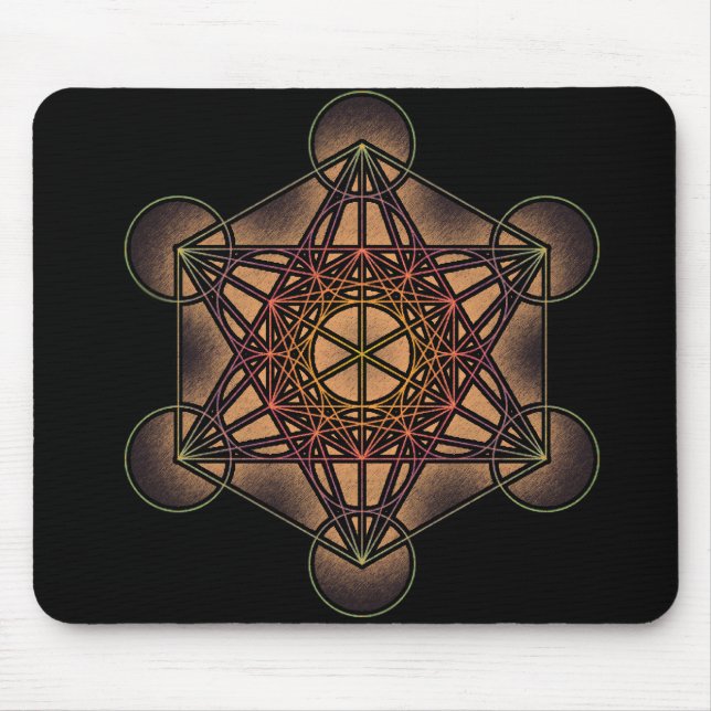 Mousepad Cubo de Metatron - Símbolo de Geometria Sagrado (Frente)