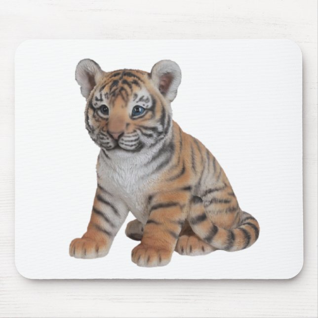 Mousepad Cubo de Tigre de Bebê (Frente)