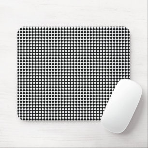 Mousepad Cubos abstrato preto e branco listrados