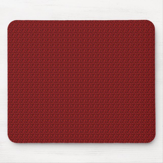 Mousepad Cubos Vermelhos Pequenos (Frente)