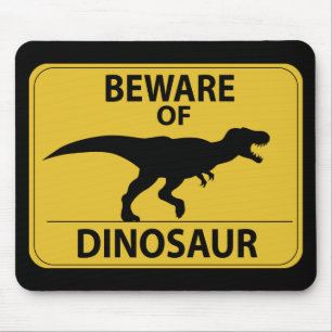 Mousepad Cuidado com o dinossauro