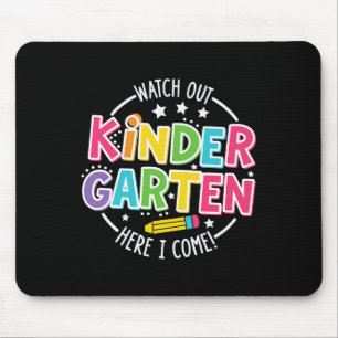 Mousepad Cuidado Jardim de Infância Aqui Vou Eu Kinder De V