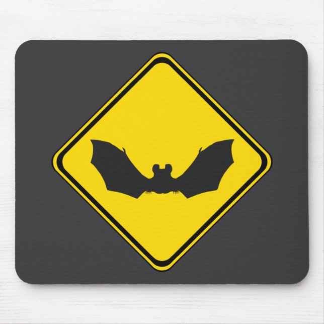 Mousepad Cuidado: Morcegos! (Frente)