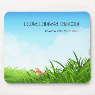 Mousepad Cuidado Profissional de Relvado Verde e Paisagismo