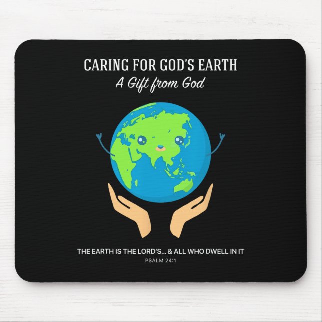 Mousepad Cuidados com a Terra de Deus - Cuidados de Criação (Frente)