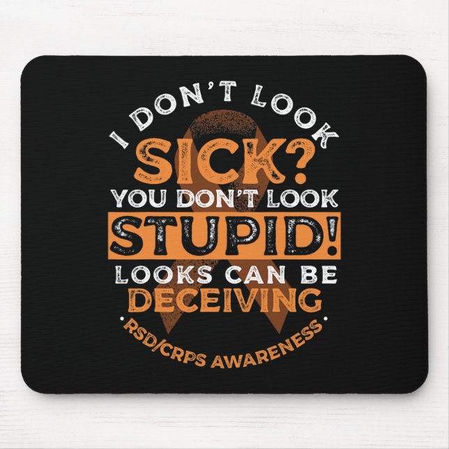 Mousepad Cuidados de sensibilização e doentes do RSDCRPS (Frente)