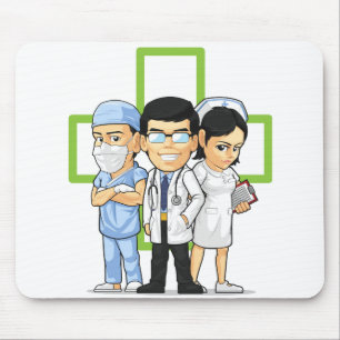 Mousepad Cuidados médicos ou funcionarios médicos - douto