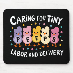 Mousepad Cuidando de Pequenos Enfermeiro de Trabalho de Par