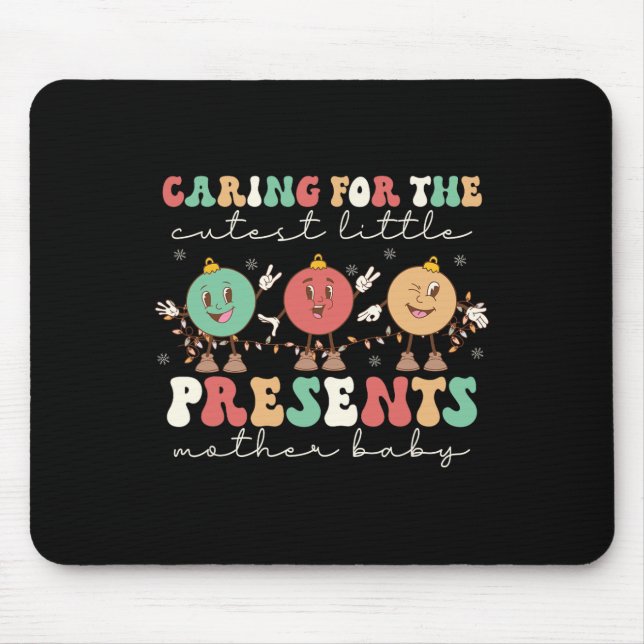 Mousepad Cuidando Do Menino Mais Justo Presente Enfermeira  (Frente)