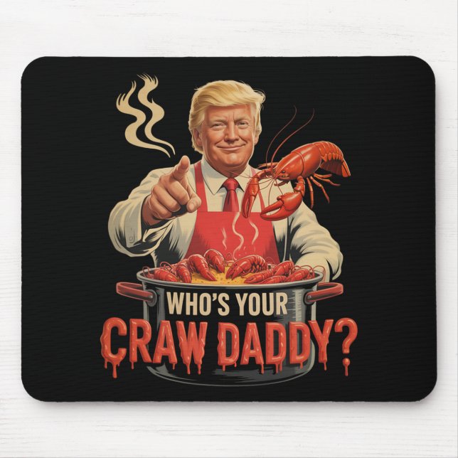 Mousepad Cujo Crawaddy Grawfish Engraçado Cajun ferra Seaf (Frente)