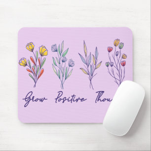 Mousepad Cultivar Pensamentos Positivos Plantas Florais De