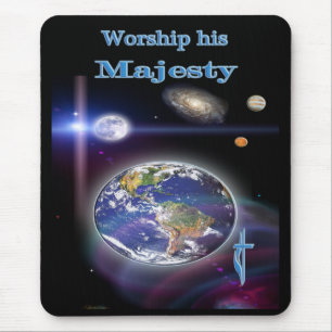 Mousepad culto seu mouse majestade cristão