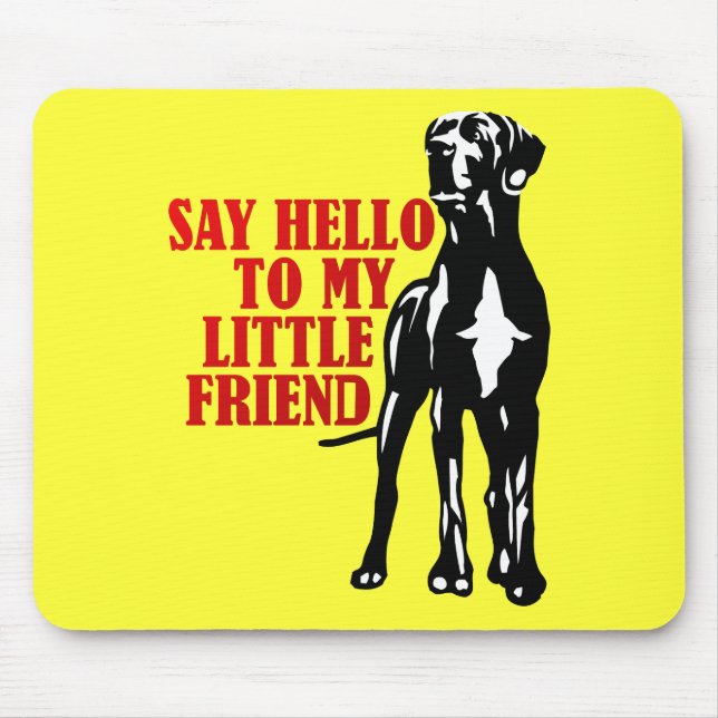 Mousepad cumprimente o meu amiguinho (Frente)