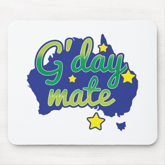 Mousepad Cumprimento australiano do companheiro de G'DAY (Frente)