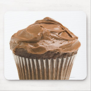 Mousepad Cupcake com crosta de gelo do chocolate, tiro do