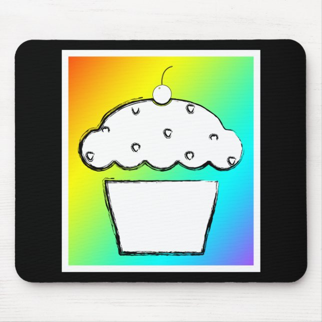 Mousepad cupcake de cereja (Frente)