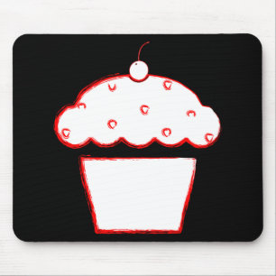 Mousepad cupcake de cereja