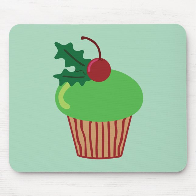 Mousepad Cupcake de Natal (Frente)