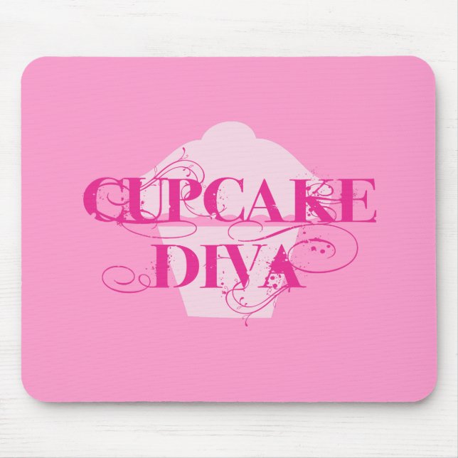Mousepad Cupcake Diva (Frente)