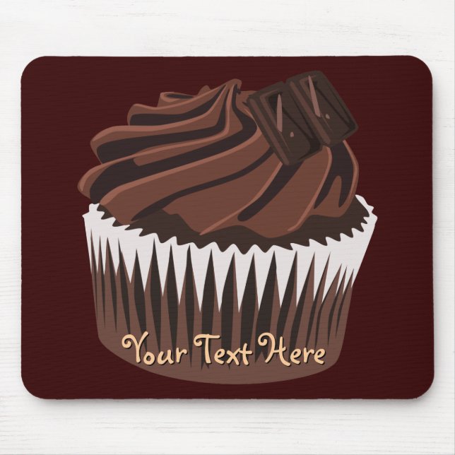 Mousepad Cupcake do chocolate (Frente)
