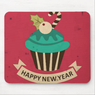 Mousepad Cupcake feliz ano novo