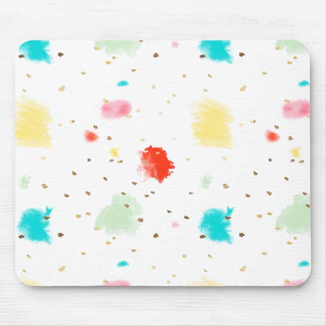 Mousepad Cupcake PixDezines Sprinkles/Faux Dourado (Frente)
