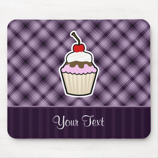 Mousepad Cupcake roxo (Frente)