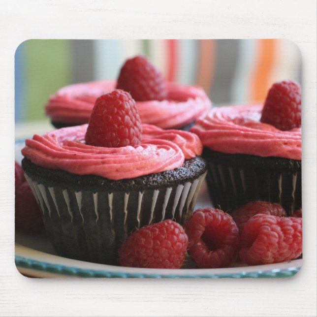 Mousepad Cupcakes da framboesa (Frente)