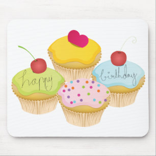 Mousepad Cupcakes de aniversário