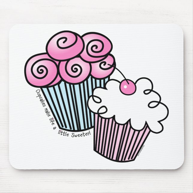 Mousepad Cupcakes doces (Frente)