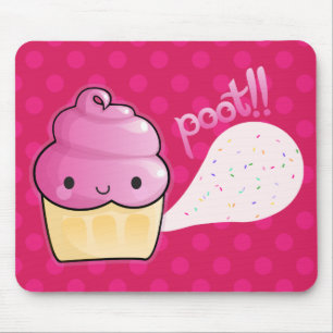 Mousepad Cupcakes Fart Sprinkles cor-de-rosa