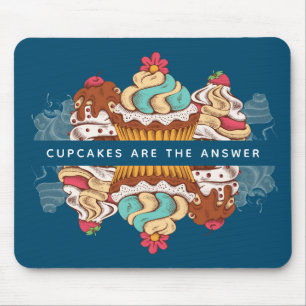 Mousepad Cupcakes são a resposta Engraçada