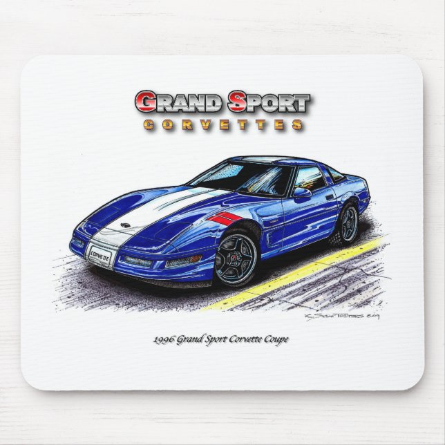 Mousepad Cupé grande de Corveta do esporte 1996 (Frente)