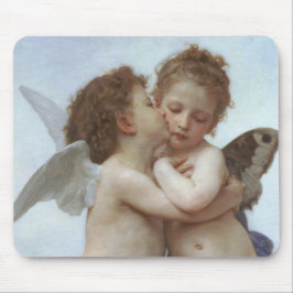 Mousepad Cupid and Psyche as children - William Bouguereau