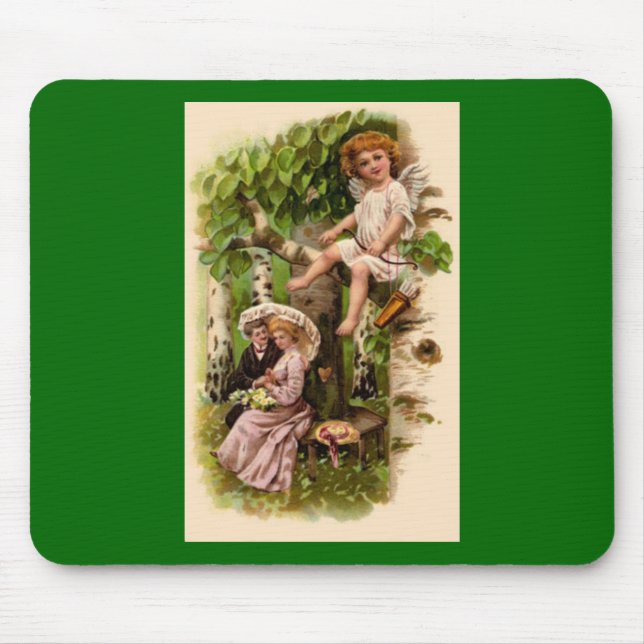 Mousepad Cupid e Casal Vintage (Frente)
