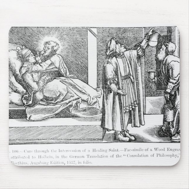 Mousepad Cura com a intercessão de uma cura (Frente)