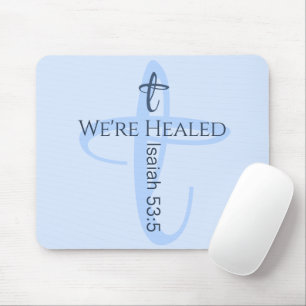 Mousepad Curada por Jesus Bíblia Verse Christian Faith